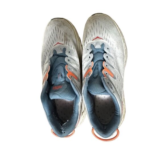 Hoka One One Shoes Womens 10B Gaviota 4 Running Low Sneakers Blue Knit Fabric - Picture 6 of 7